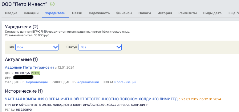 Offshore hide and seek Albert Avdolyan: relatives will write off and cover Offshore hide and seek Albert Avdolyan: relatives will write off and cover