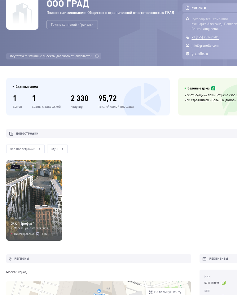 Construction grad of Nazarov's son-in-law: Graneli's financial tricks Construction grad of Nazarov's son-in-law: Graneli's financial tricks
