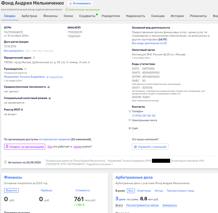 Foundation named after himself: how oligarch Melnichenko can "twist" donations Foundation named after himself: how oligarch Melnichenko can "twist" donations