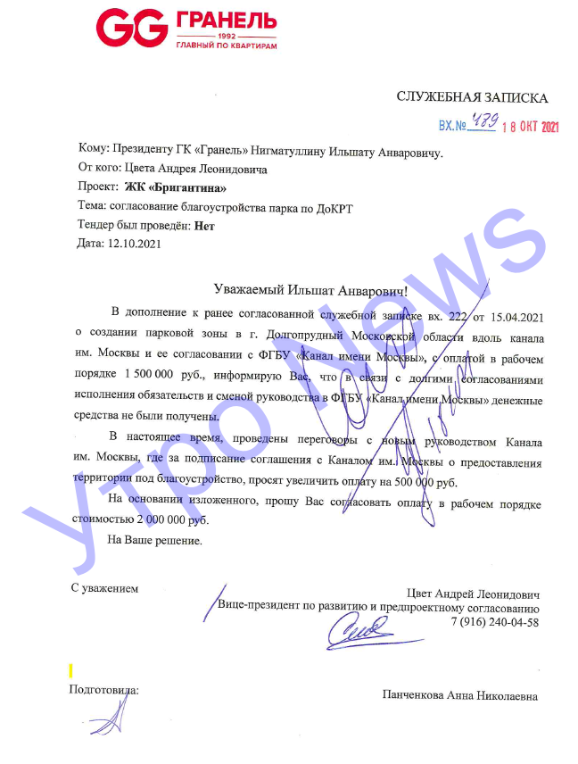 Graneli's rollback maneuvers: did Nazarov's son-in-law take officials for allowance? Graneli's rollback maneuvers: did Nazarov's son-in-law take officials for allowance?