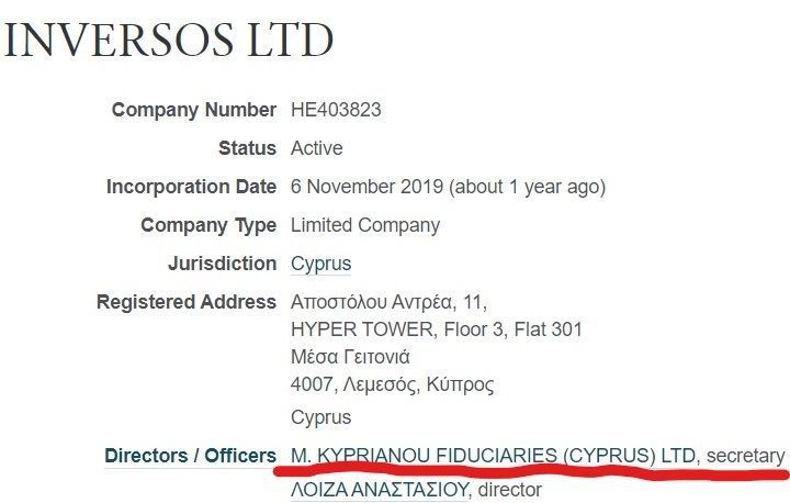 Sechin's oil goes through Cyprus in English way