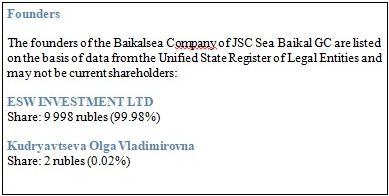 Vekselberg not get away with it from Baikal?
