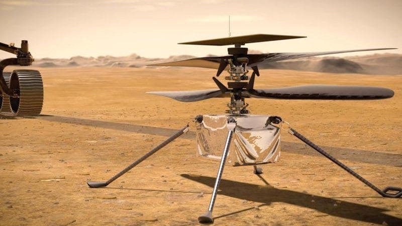 Беспилотный вертолет NASA успешно полетел на Марс