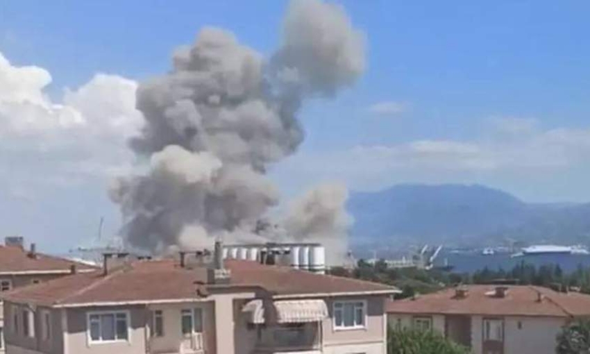 При взрыве в порту Коджаэли в Турции пострадали десять человек